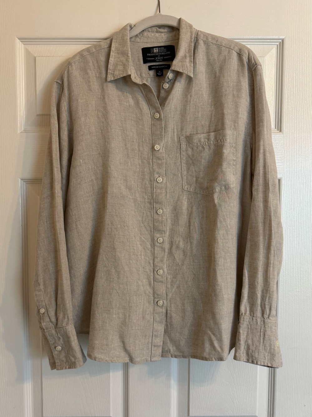 J. Crew Garçon classic button-up shirt in Baird McNutt Irish linen
